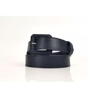 Christian Dior Black Leather Belt Sz 38